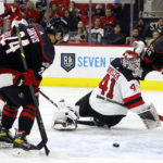 Mercer scores 2, Devils use 2nd period rally to top Canes