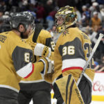 Roy scores twice, Knights hold off banged-up Avalanche 3-2