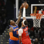 Knicks hold off Wizards 112-108 despite Kuzma's 40