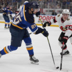 Binnington makes 31 saves, Blues hold off Senators 2-1