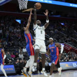 Antetokounmpo scores 29 in return, Bucks top Pistons 150-130