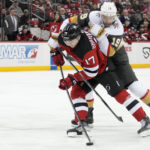 Hamilton scores twice, Devils defeat Vegas 3-2 in OT