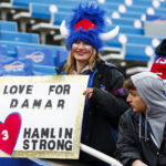 Bills Mafia honors Hamlin with giant get-well card, more