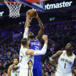 Embiid leads 76ers past Pelicans, Williamson hurts hamstring