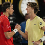 Korda of US stops 2-time Australian Open runner-up Medvedev