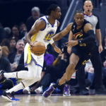 Without Curry, Warriors make 23 3-pointers and beat Cavs