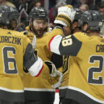 Roy scores twice, Knights hold off banged-up Avalanche 3-2
