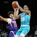 Suns win 4th straight, roll past Hornets 128-97