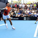 Djokovic gets warm welcome in doubles loss at Adelaide