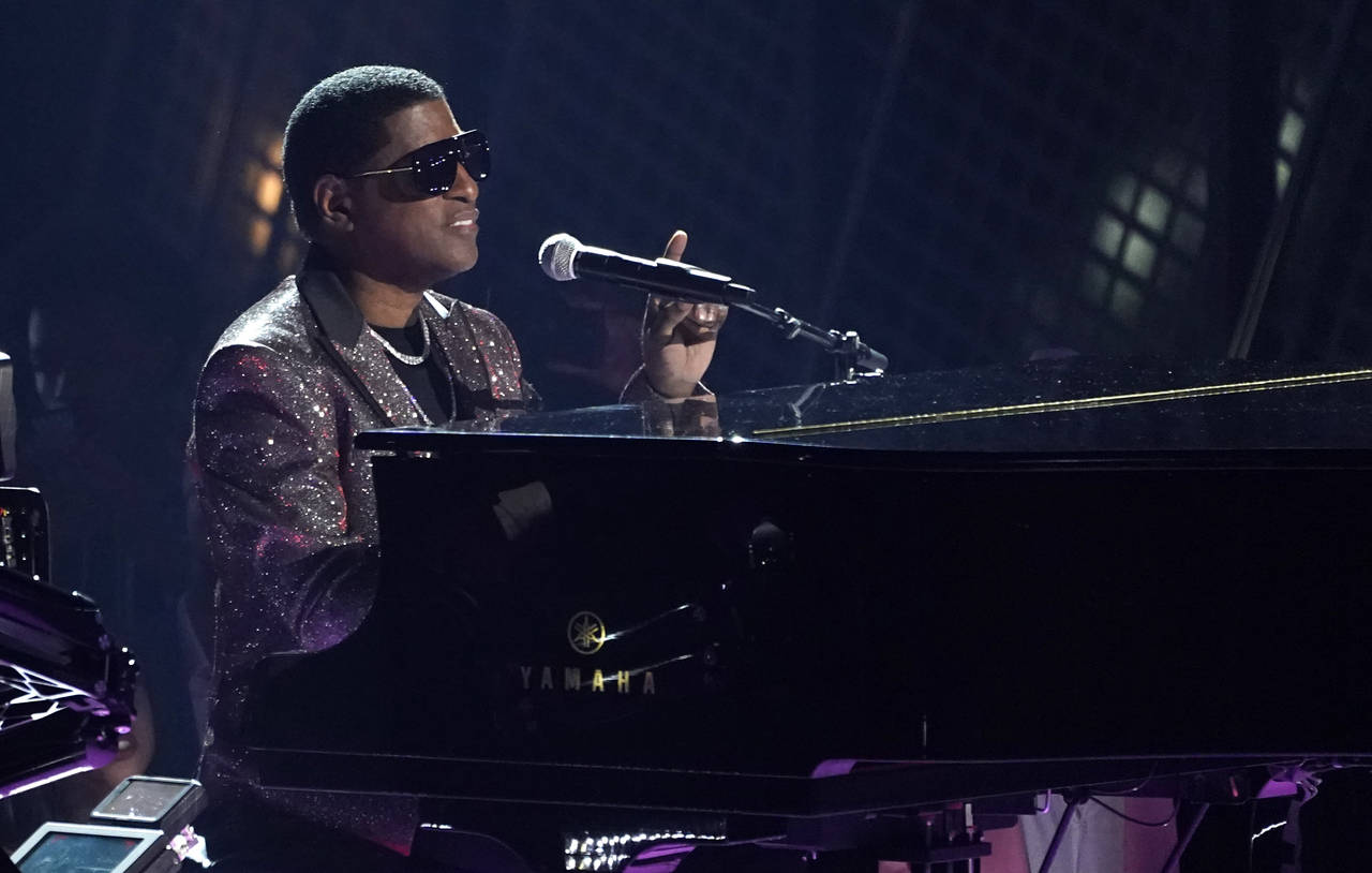 FILE - Babyface performs at the BET Awards in Los Angeles on  June 26, 2022.  The R&B legend will p...