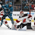 Tatar scores in the shootout, Devils edge Sharks 4-3