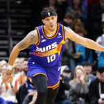 Okogie, Bridges lead short-handed Suns past Pacers 112-107