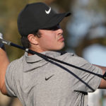 Rahm ties rookie Thompson for AmEx lead at 23 under