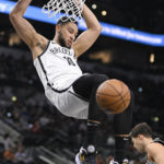 Johnson hits career-high 34, Spurs top Nets, end 5-game skid
