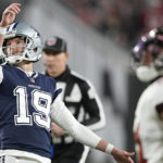 Cowboys' Brett Maher misses 4 extra points, converts 5th try