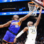 Okogie, Bridges lead short-handed Suns past Pacers 112-107
