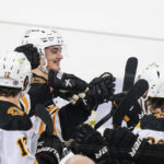 Swayman makes 31 saves as NHL-best Bruins beat Rangers 3-1