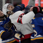Binnington makes 31 saves, Blues hold off Senators 2-1