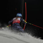 Shiffrin trails Vlhova in 1st slalom run of record attempt