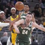 Antetokounmpo scores 41 points, Bucks beat Pacers 141-131