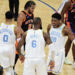 James has triple-double, leads Lakers past Knicks in OT