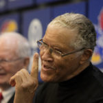 Adams scores late, No. 2 Kansas edges No. 14 Iowa St 62-60