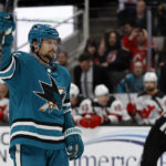 Tatar scores in the shootout, Devils edge Sharks 4-3