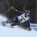 Shiffrin leads 1st run, set to match Vonn's World Cup record