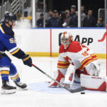 Dillon Dube scores twice, Calgary rolls past St. Louis 4-1