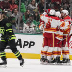 Flames score 4 goals in 2nd period, hold off Stars 6-5