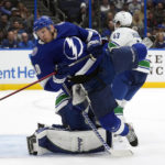 Stamkos gets 499th goal, Lightning beat Canucks 5-4
