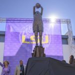 Augustus is 1st female athlete with statue on LSU campus