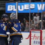 Binnington makes 31 saves, Blues hold off Senators 2-1