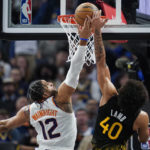 Bridges leads undermanned Suns past Curry, Warriors 125-113