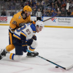 Thomas, Saad spark Blues in 5-2 win over Predators