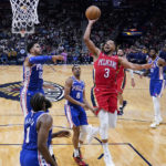 Embiid leads 76ers past Pelicans, Williamson hurts hamstring