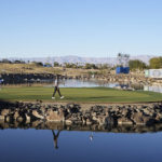 Rahm ties rookie Thompson for AmEx lead at 23 under