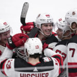 Hughes scores winner in OT to lead Devils past Stars 3-2