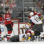 Hamilton scores twice, Devils defeat Vegas 3-2 in OT