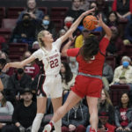 Brink, Jones lead No. 4 Stanford past No. 8 Utah 74-62