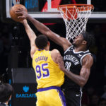 Irving has 26, Nets beat Lakers 121-104 as James, Davis sit