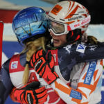 Record on hold as ill Shiffrin finishes 2nd in night slalom