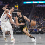 Bridges leads undermanned Suns past Curry, Warriors 125-113