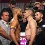 British boxer Eubank Jr. wears rainbow armband at weigh-in