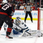 Martin Necas leads Hurricanes past Sharks 5-4 in overtime