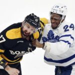 Grzelcyk breaks tie late, Bruins beat Maple Leafs 4-3
