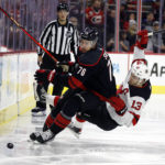 Mercer scores 2, Devils use 2nd period rally to top Canes