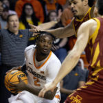 Anderson leads Oklahoma State past No. 12 Iowa State 61-59
