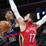 Valanciunas scores 33 points, Pelicans beat Pistons 116-110