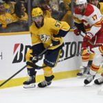 Saros makes 38 saves, leads Predators over Flames 2-1